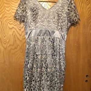 Size 8 Cocktail Dress Silver/Gray Color